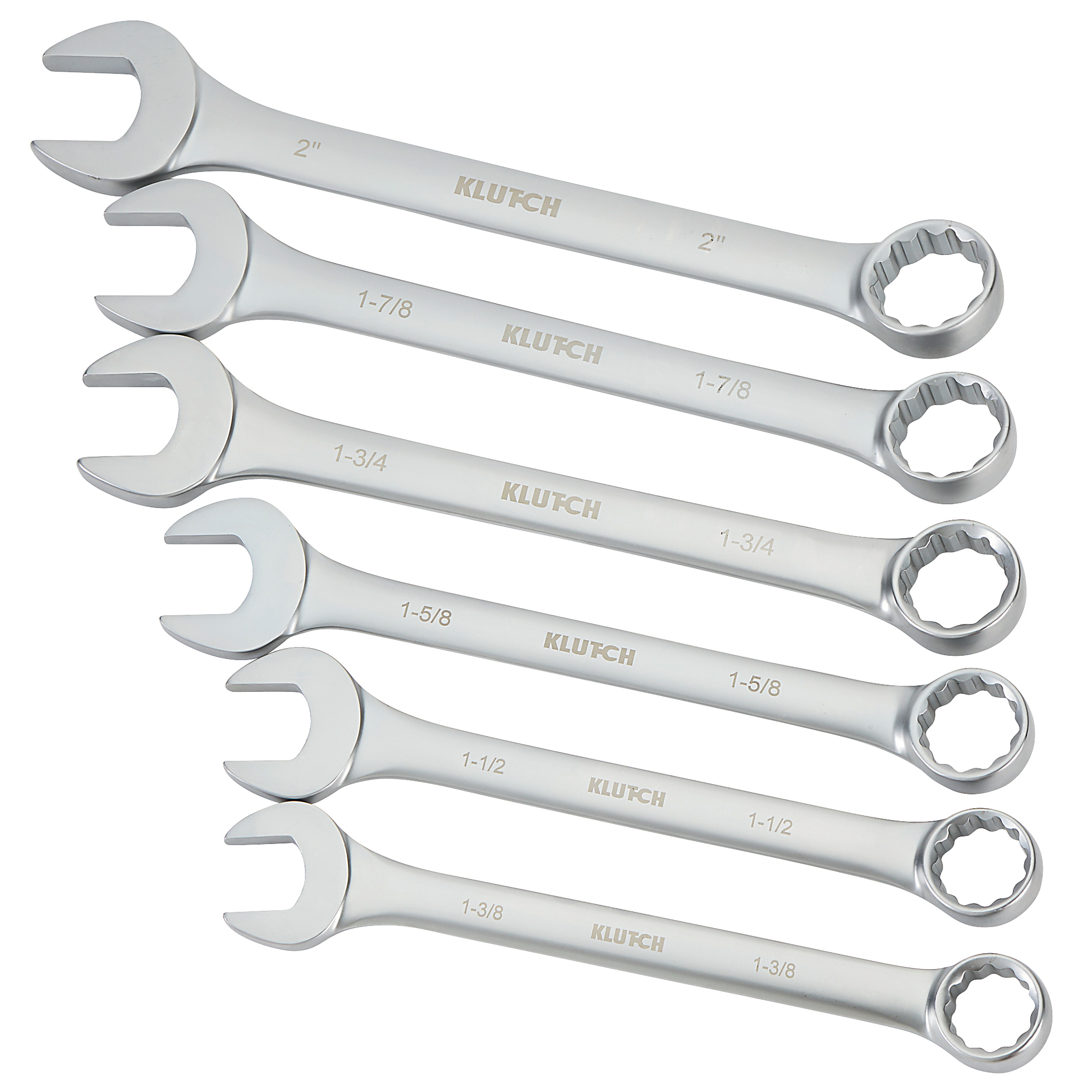 Klutch 6Pc. SAE Jumbo Combination Wrench Set, Model 315168A